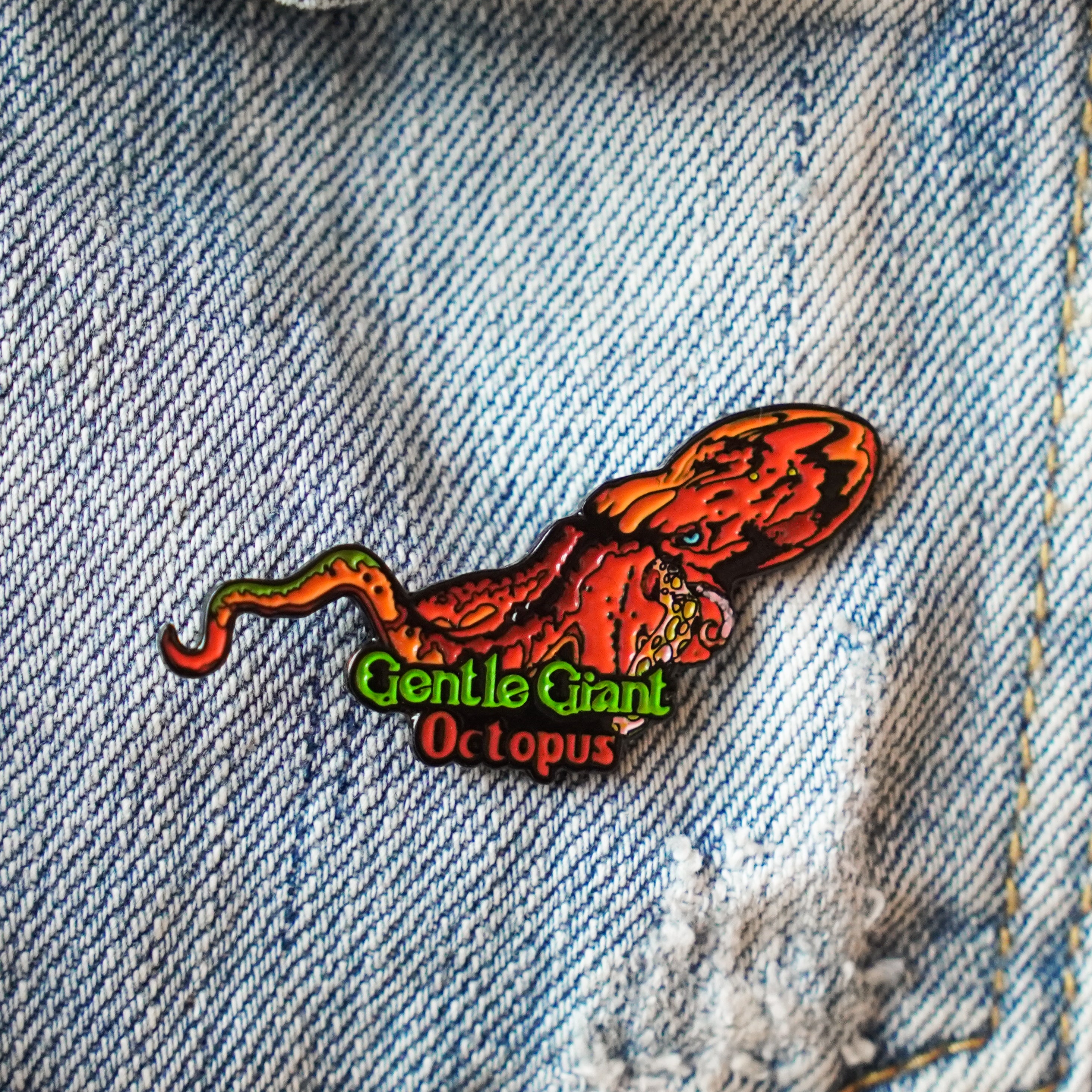 Gentle Giant Octopus Enamel Pin – Gentle Giant Band